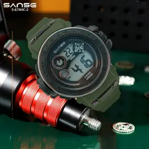 S-674HC-2 RELOJ VERDE ESTUCHE SANSE