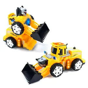 Excavadora Bulldozer Transformers Robot