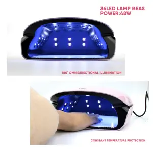 Secador De Uñas Sml  Lámpara Uv Led 48w
