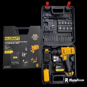 Taladro inalambrico 21 v  accesorios ama