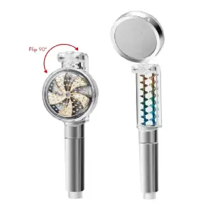 Cabezal de ducha mano ventilador hélice
