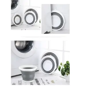 Balde plegable 5Lts retractil en silicon