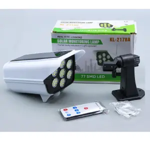 Lámpara Led Panel Solar Y Sensor