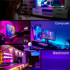 Cinta Led 10 Metros Con Control Remoto