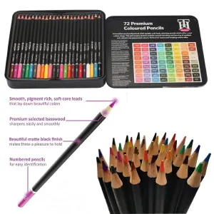 Juego De Colores Profesionales 72 Piezas