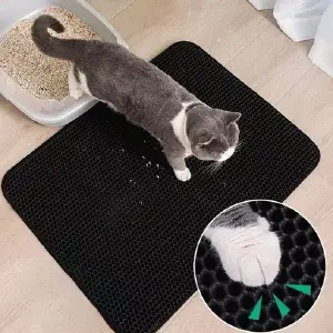 Tapete para Arenero de Gato: ¡Adiós a la Arena por Toda la Casa! - Tapete para Gato Arenero