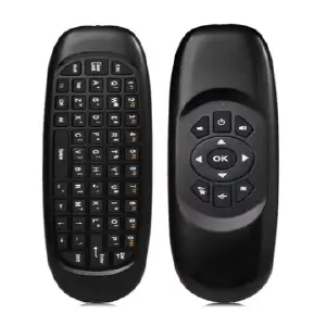 mini teclado air mouse naranja