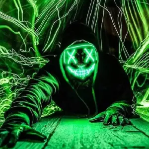 Mascara Luz Led la purga halloween