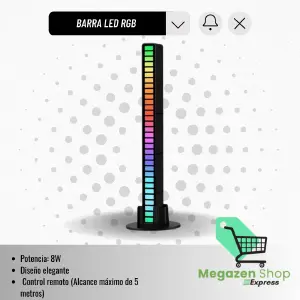 BARRA LUZ LED RGB 1,20 M