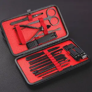 Kit Manicure Con Estuche Lujo 16 Piezas