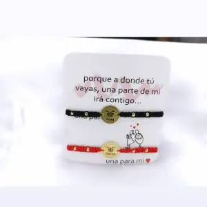 DUO MANILLAS ROJA Y NEGRA REY Y REINA