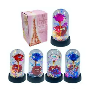 FLOR DECORATIVA CON LUCES G1227: Ilumina tu hogar con elegancia - FLOR DECORATIVA CON LUCES G1227