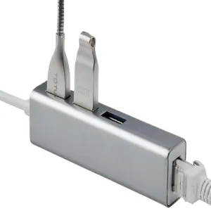 Convertidor Tipo Usb A Lan Rj45 + Hub 3