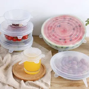 Tapas en silicona x 6 unidades