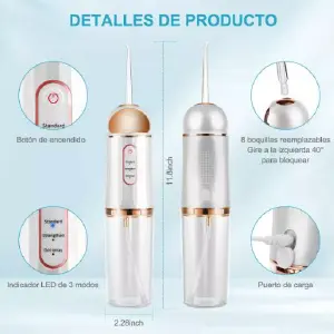 Irrigador Bucal Oral Sen: Limpieza Profunda para una Sonrisa Radiante - Irrigador bucal oral sen