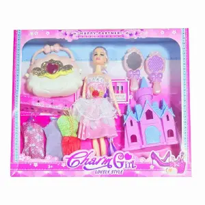 Muñeca Vestidos Castillo Accesorios Bols