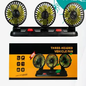 Ventilador Triple Carro 12v