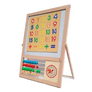 Tablero magnético didáctico 2 en 1