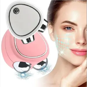 Masajeador facial y mascarilla verde