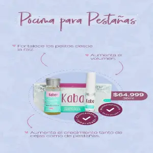 Pócima para pestañas Kaba