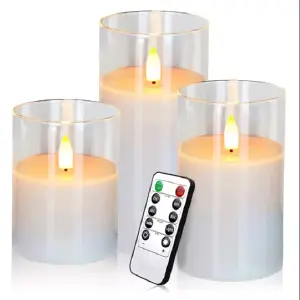 VELAS ELECTRICAS DECORATIVAS 3 PIEZAS