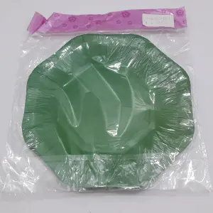 PLATO VERDE OSCURO CARTON 18CM