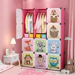 ARMARIO INFANTIL 3 MODULOS ROSA: El espacio perfecto para tu pequeño - ARMARIO INFANTIL 3 MODULOS ROSA