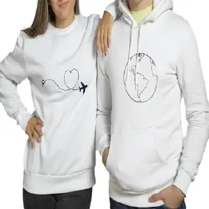 Buzos,Sacos Hoodies Parejas un Mundo