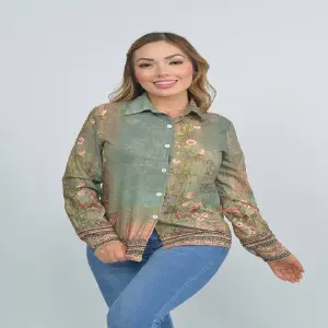 Blusa Para Dama Manga Larga