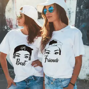 Camiseta estampada  T-shirt mujer best f