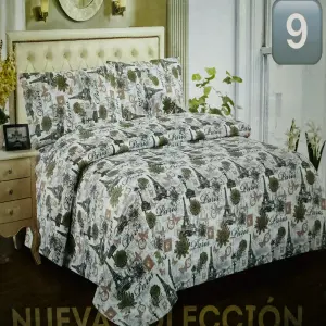 Juego de Sábanas Cama Doble de Poliéster: ¡Suaveza y Estilo para tu Descanso! - JUEGO DE SABANAS CAMA DOBLE POLIESTER