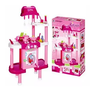 Cocina Niñas Juguete Grande Sonido Lavad