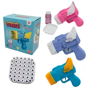 Pistola de burbujas con alas pequeña