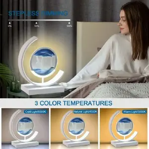 Lámpara de mesa LED reloj de arena