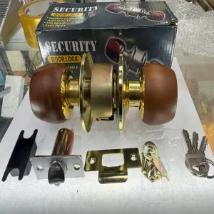 Chapa alcoba pomo madera miel