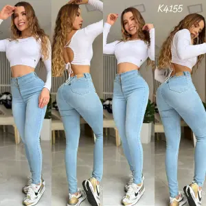 JEANS STRECH CON CIERRE DELANTERO