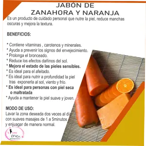 Jabón Artesanal de Zanahoria y Naranja: Un Regalo para tu Piel - Jabón  Artesanal de zanahoria y naranja
