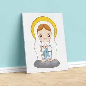 VIRGEN NIÑOS LIENZO 21