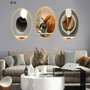 RELOJ PARED ESTILO POLIPTICO 3 PIE RP-39
