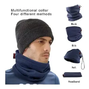 Cuello Gorro Bufanda Cuellero Moto 2en1