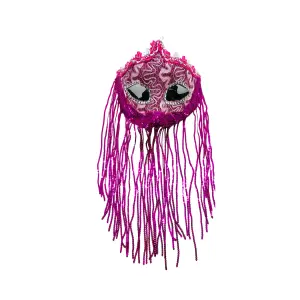 ANTIFAZ FUCSIA CON TIRAS