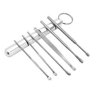 KIT LIMPIADOR DE OIDOS METALIZADO X 1