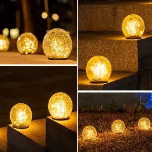 ESFERA LUZ LED CON PANEL SOLAR X3
