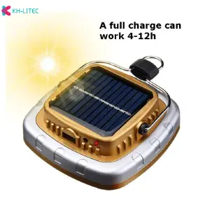 LAMPARA SOLAR RECARGABLE CON PANEL SOLAR