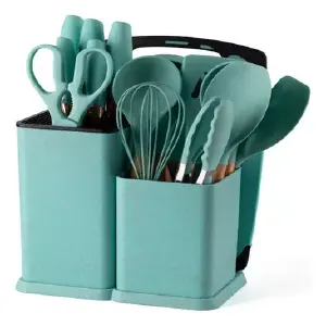 Set de Utensilios de Cocina de Silicona: ¡Cocina con Estilo y Seguridad! - Set De Utensilios De Cocina Silicona
