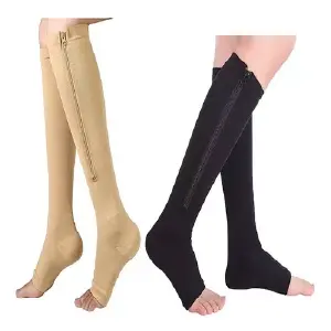MEDIAS DE COMPRESION CON CREMALLERA