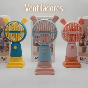 Ventilador portatil con base para celula