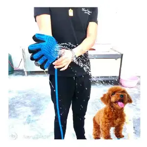 guante con manguera para perros
