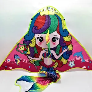 Cometa estilo de sirena 125cmx68cm