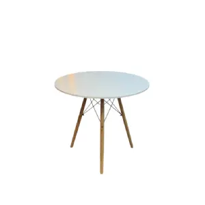 Mesa Redonda Patas De Madera